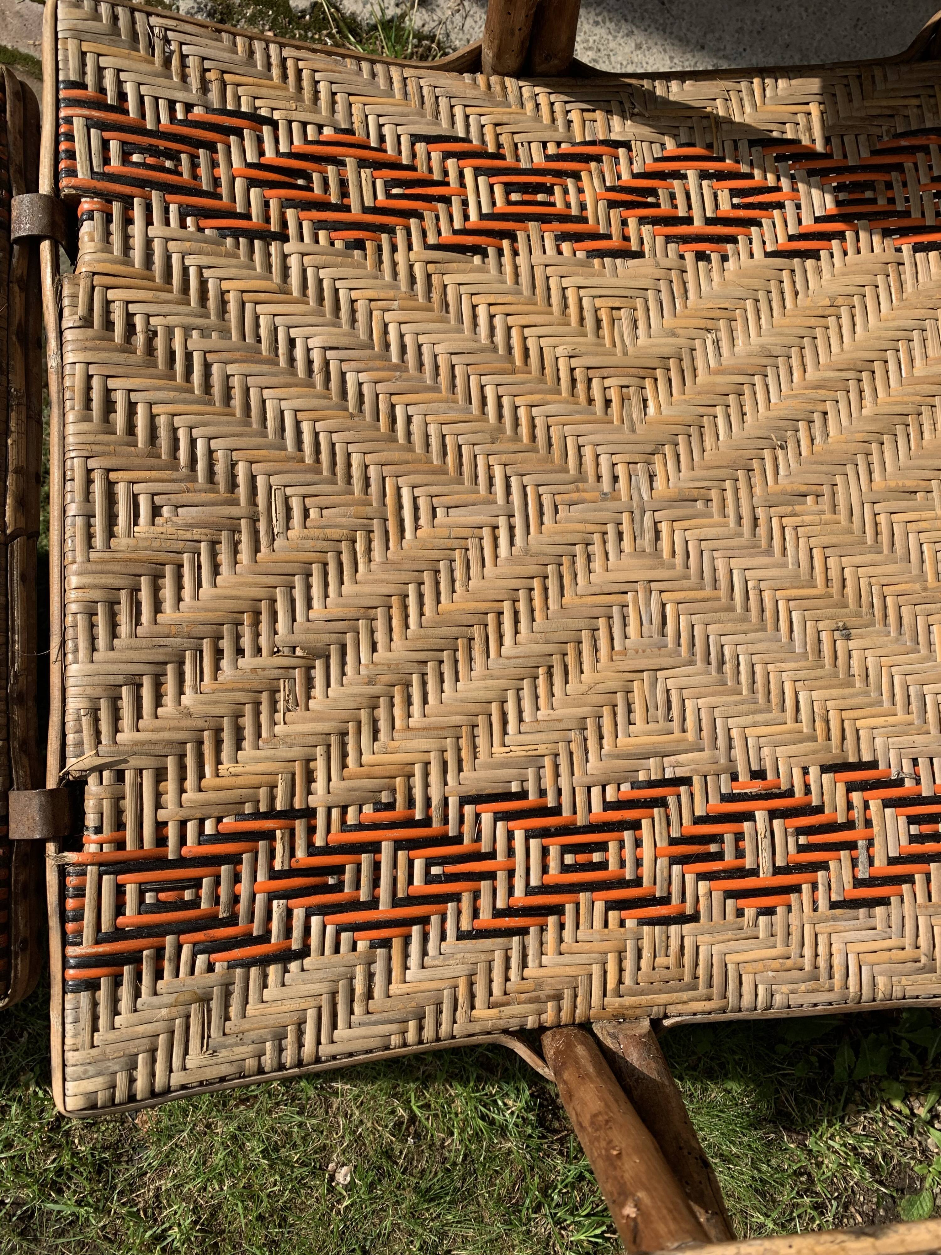 Chilean commoner wicker lounge chair