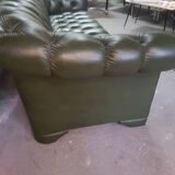 Chesterfield 3-seater dark green sofa