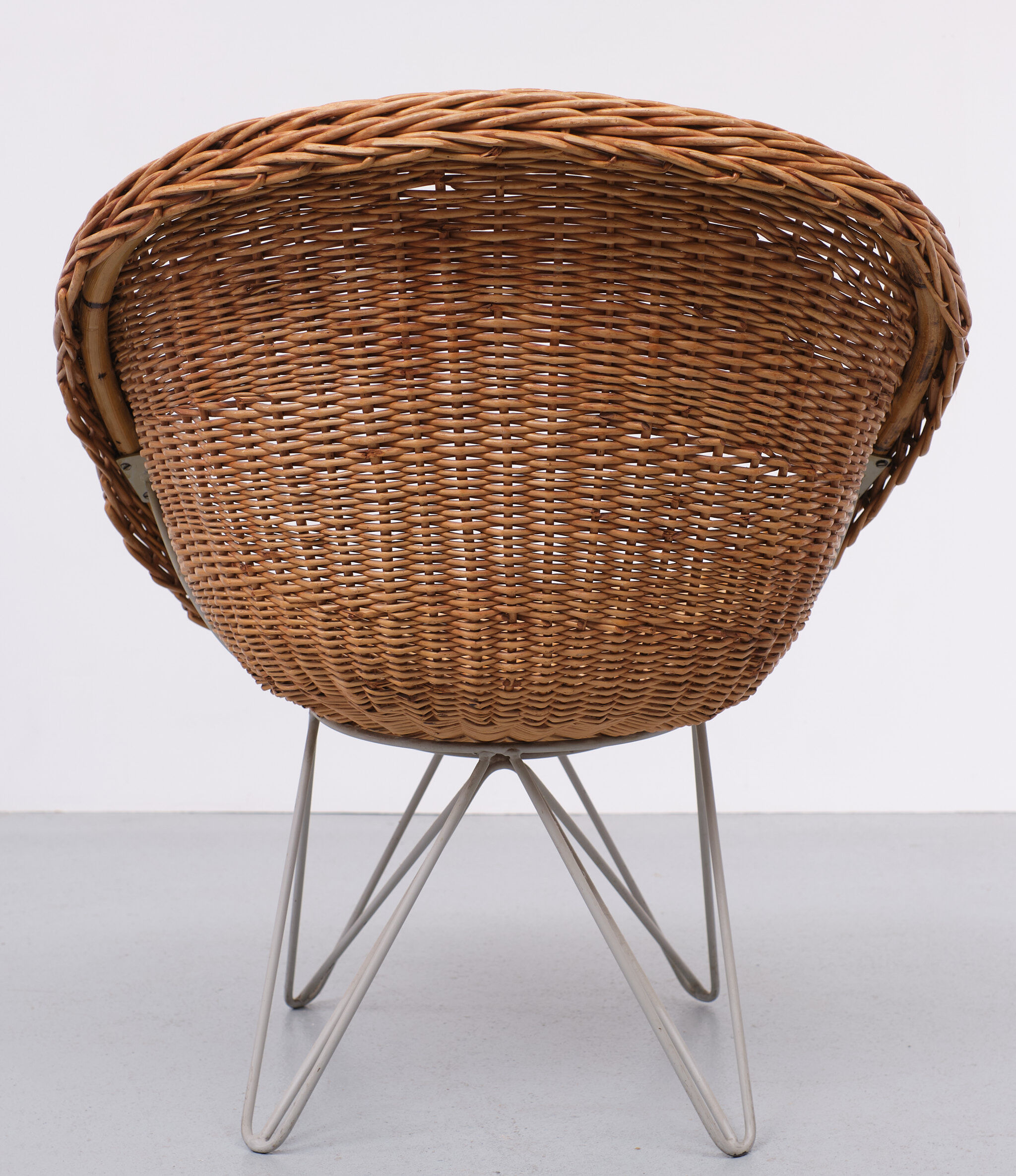Wicker chair Design Teun Velthuizen for Urotan 1950s Holland