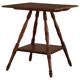 Square side table in solid oak, mid-century modern, 1960s.