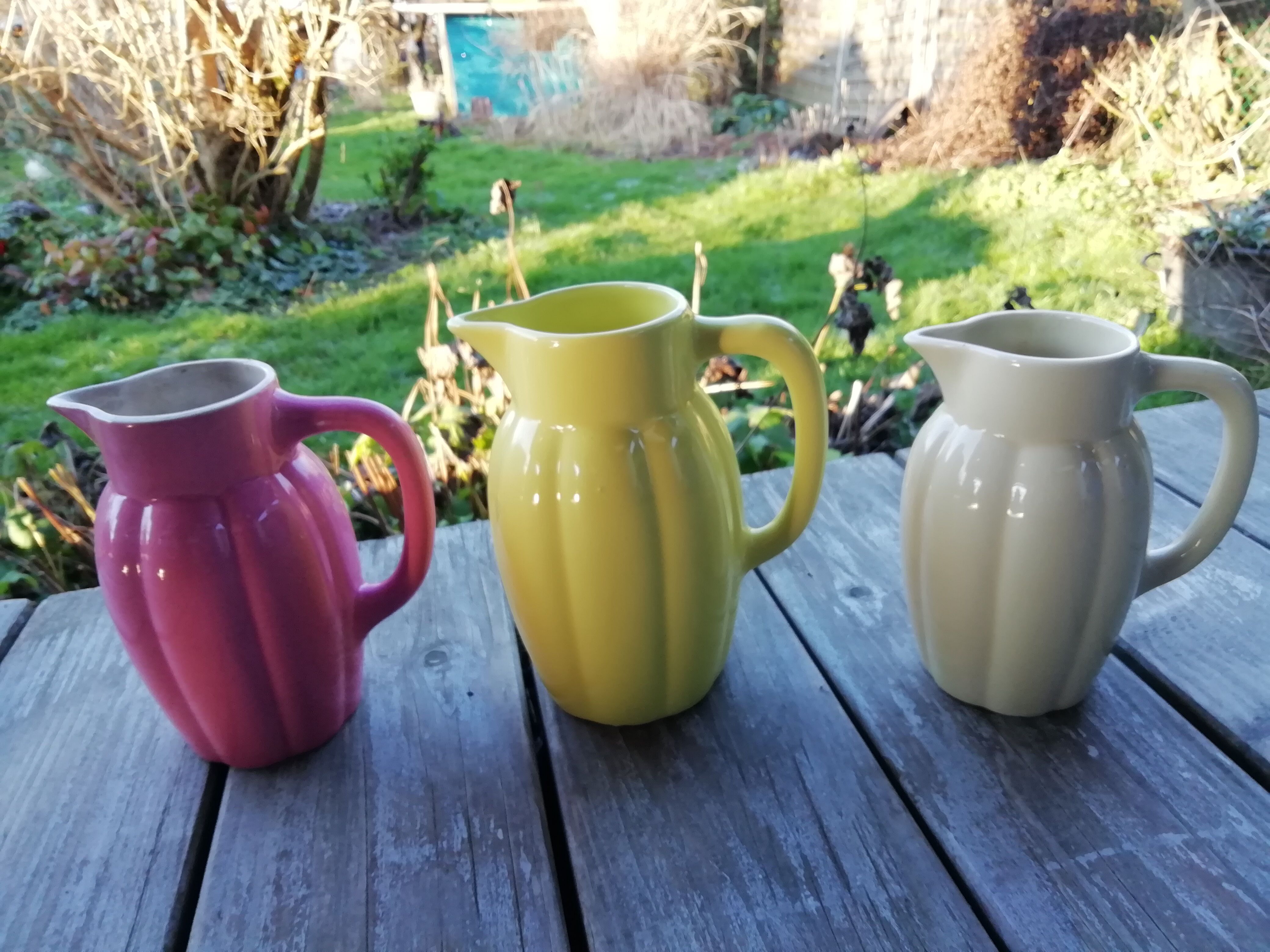 Lot of teapot sarreguemines