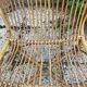 Fauteuil en rotin vintage