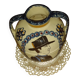 Henriot quimper round vase with handles - approximately 15.5x15cm.