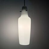 Mid-century grey glass pendant hanging lamp , 1960s Scandinavian