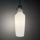 Mid-century grey glass pendant hanging lamp , 1960s Scandinavian