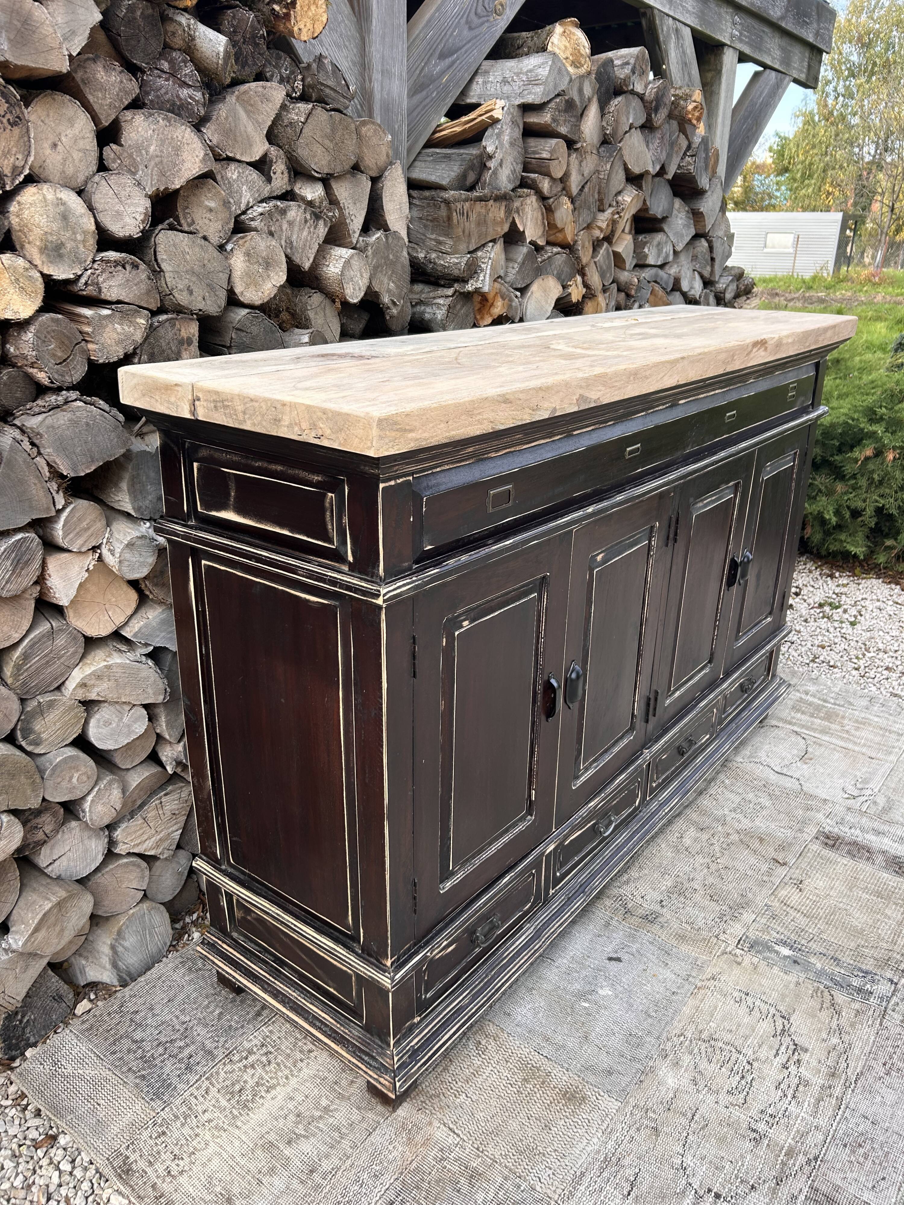 Meuble métier massif ébèné