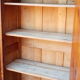 Early 20th century wardrobe in turned pine and pitch pine