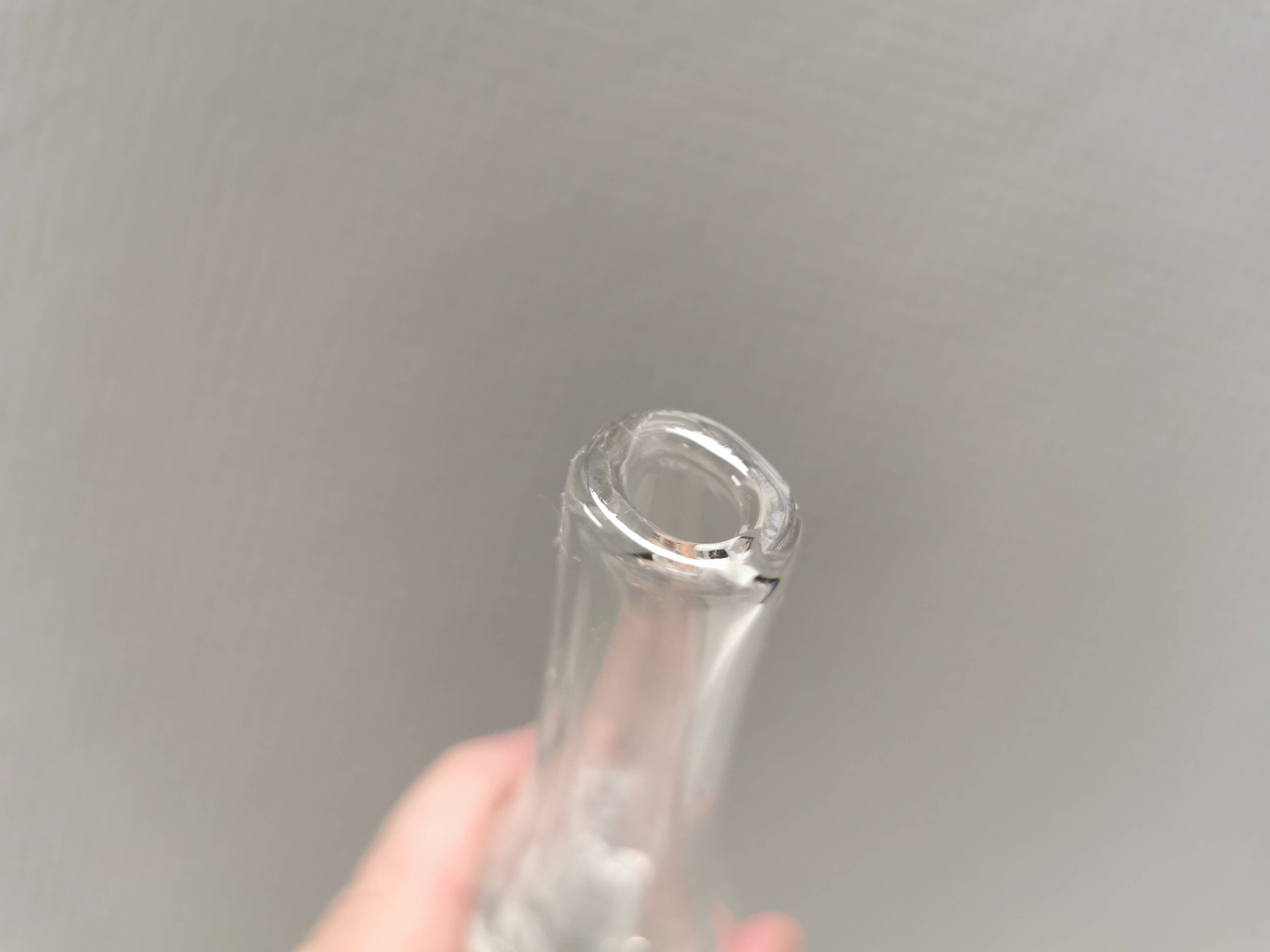 Slim transparent vase in crystal glass from Örrefors Sweden 1980s