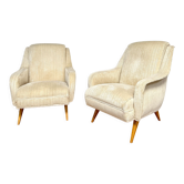 Pair of compass feet chairs