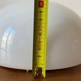 Ceiling lamp wall lamp 1/2 globe in opaline white glass