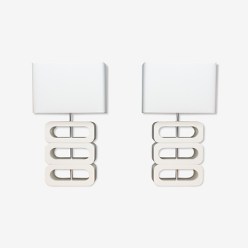 Set of two design table lights by Jan des Bouvrie