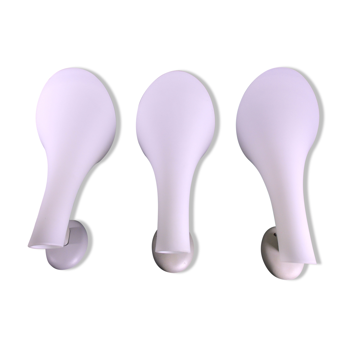 White Murano glass sconces for "Murano Due" by Carlo Nason Italy