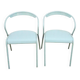 2 metal chairs