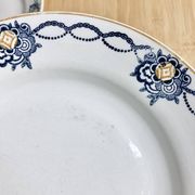4 assiettes plates Terre de fer - Saint-Amand