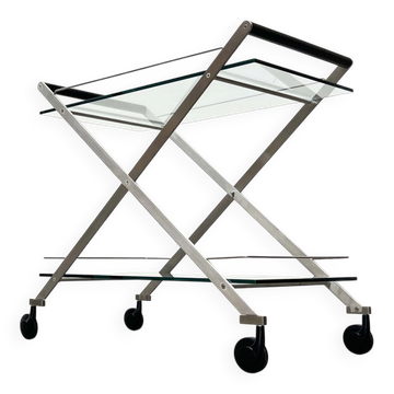 Chariot de bar vintage italien modèle Mister Service par Andreas Weber pour Gallotti & Radice, années 1990.