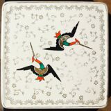 Longwy ceramic “Cyprus” trivet