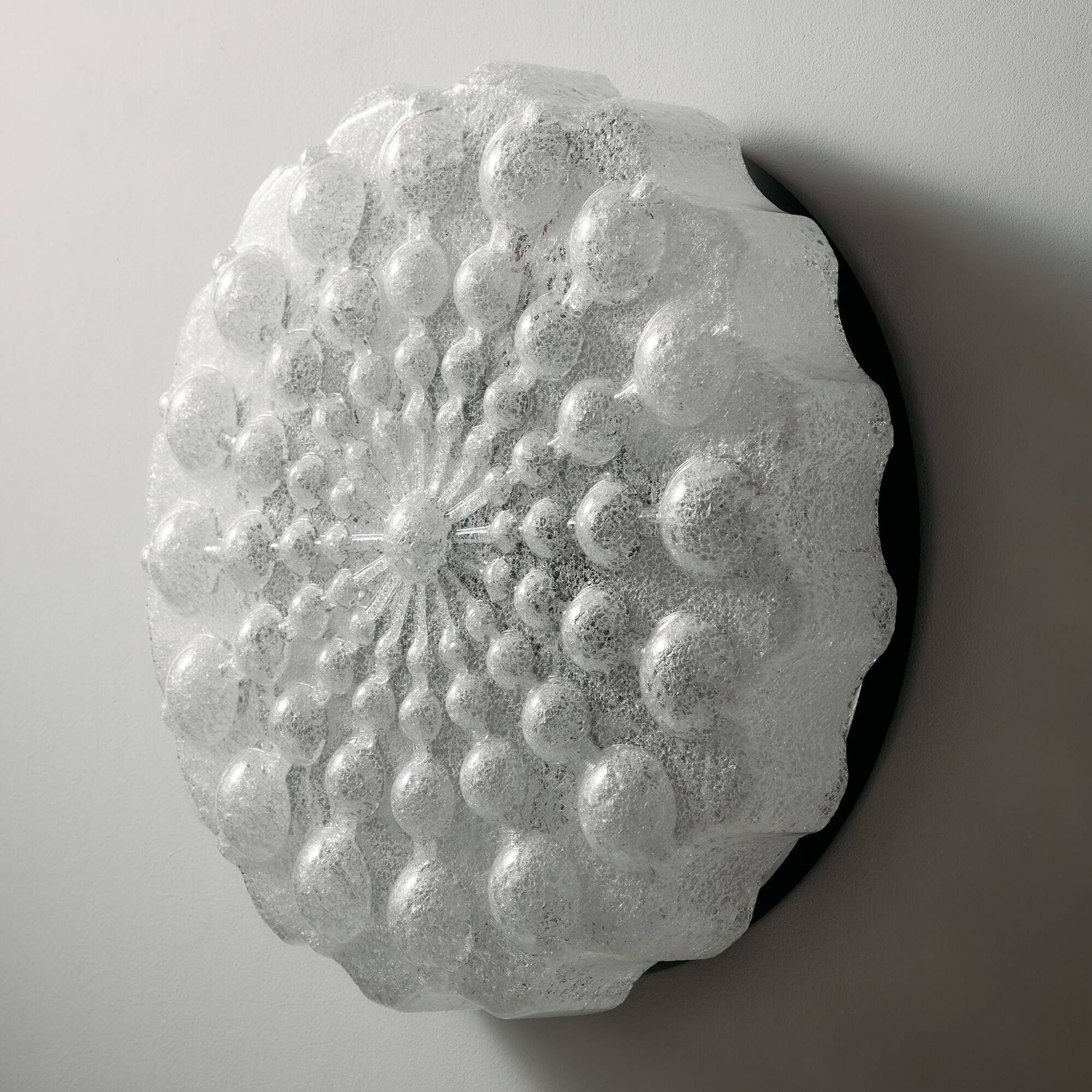 Wall light in metal and plastic