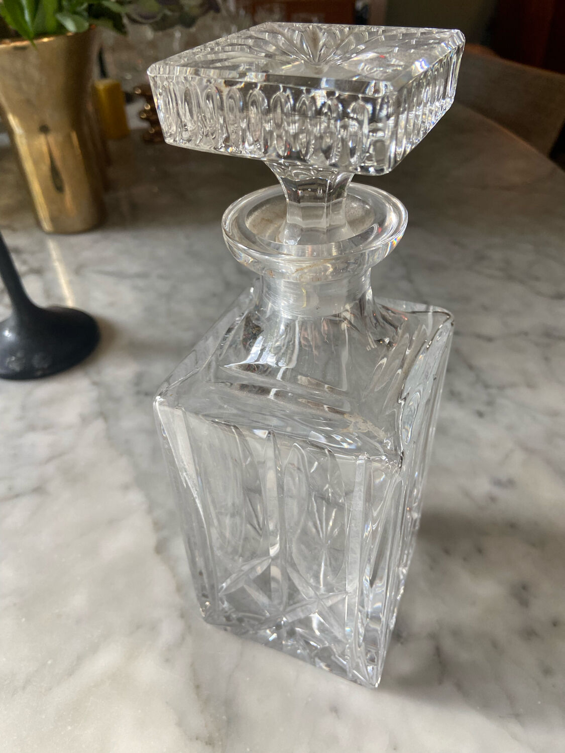 Carafe en cristal ancienne