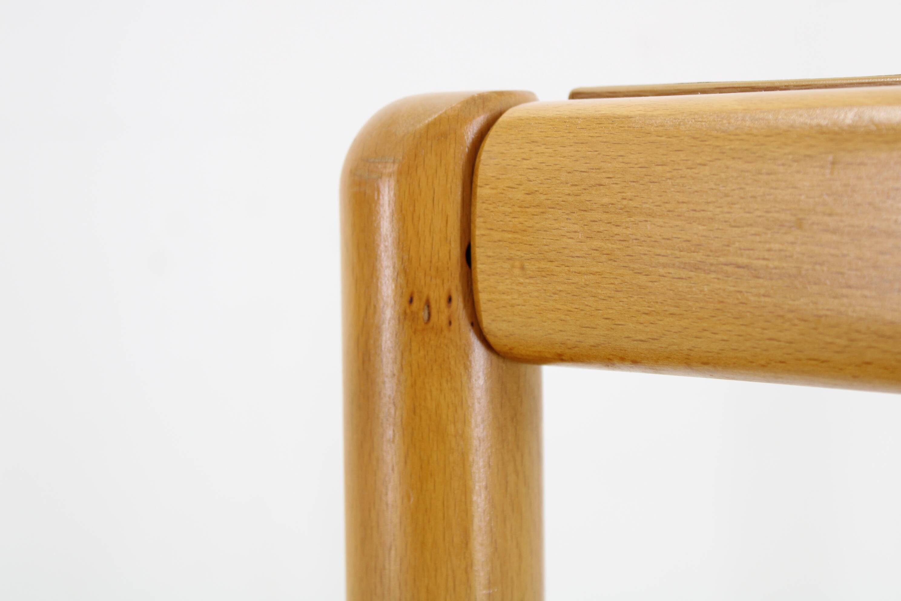 1970s Pair of Beech Armchairs and Coffee Table  by TON, Czechoslovakia