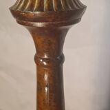 1930s tortoiseshell painted steel lamp with parchment shade 73x40 cm