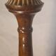 1930s tortoiseshell painted steel lamp with parchment shade 73x40 cm
