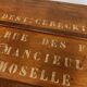 Old wooden transport trunk
