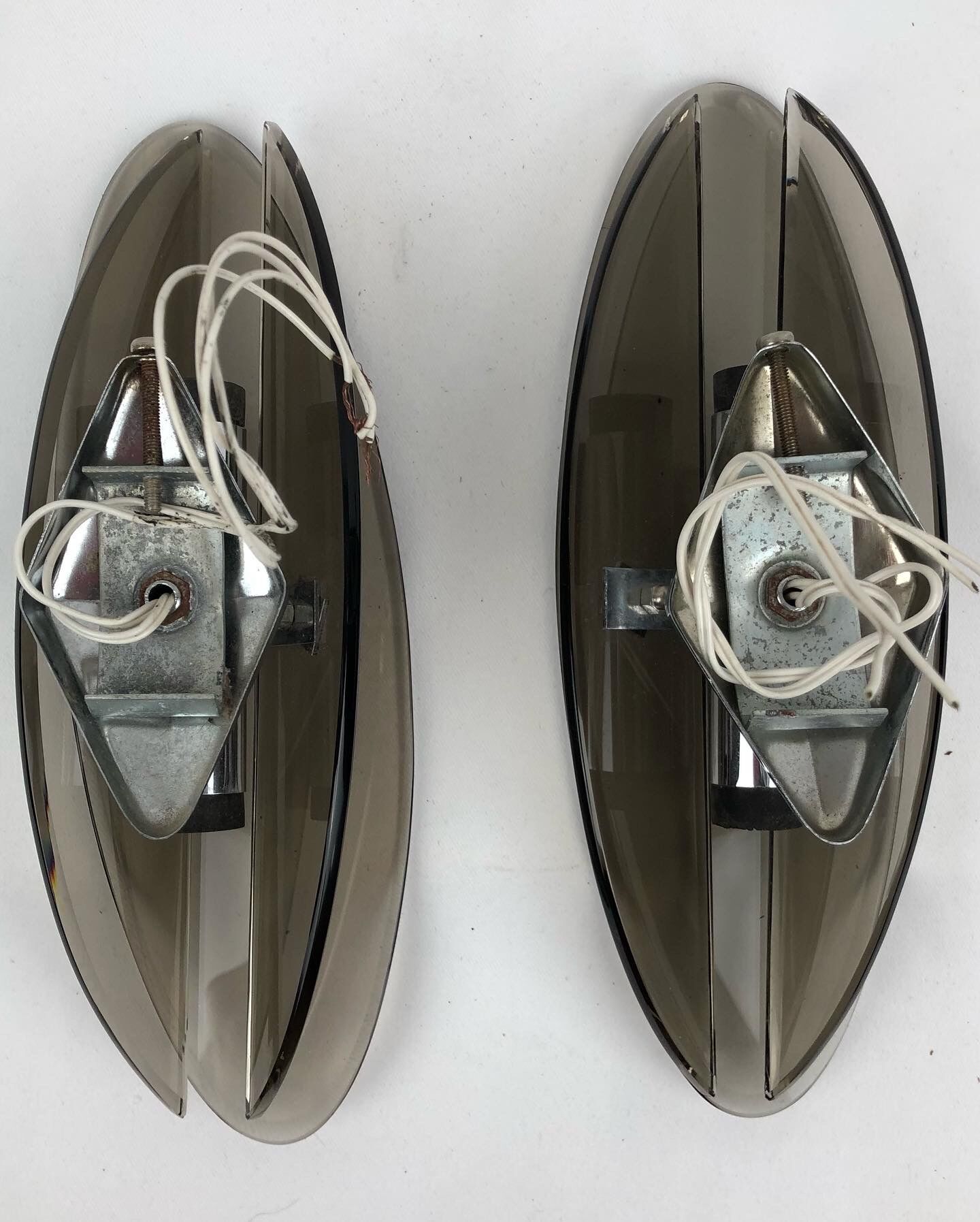 Pair of wall lamps from the 70, brand Veca