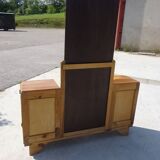 art deco dressing table in light wood