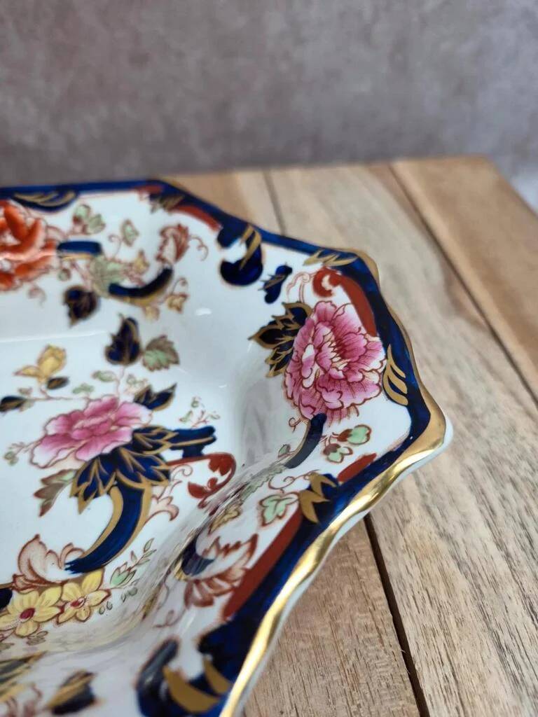 Mason's Mandalay catchall / tray – English ironstone – Polychrome decoration and gilding