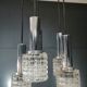 Lustre en verre et chrome par Massive Belgium