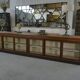 Large counter/trade sideboard with sliding glass doors