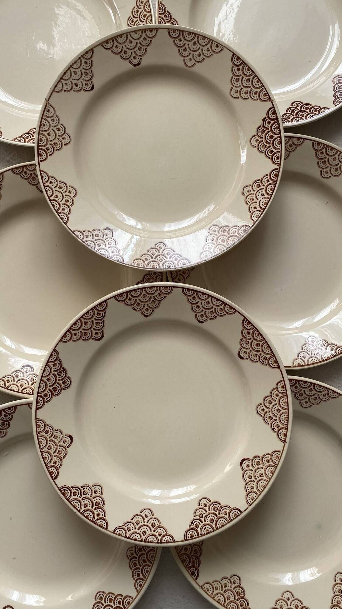 Art Deco flat plates St Amand