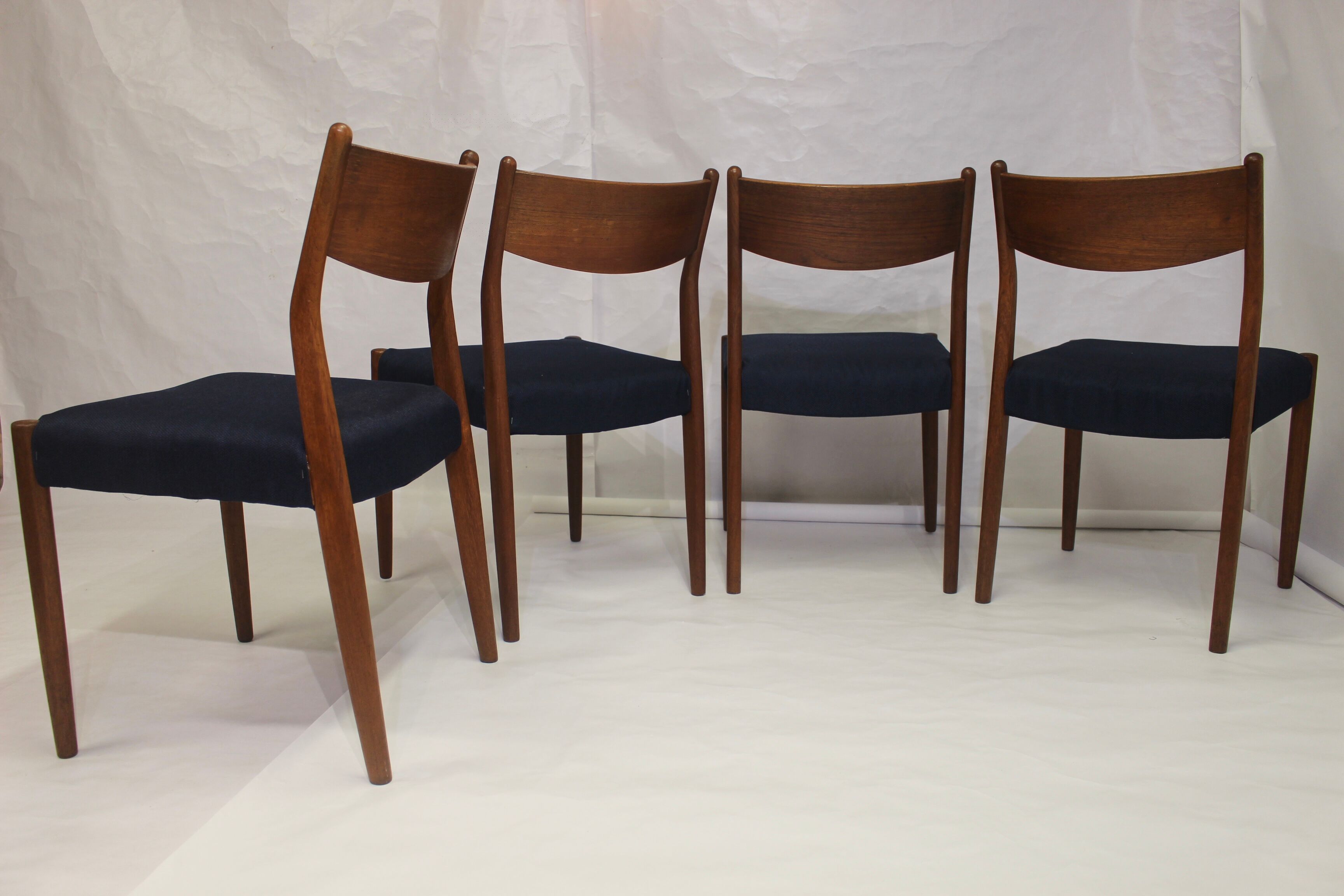 Set de 4 chaises en teck Cees Braakman pour Pastoe 1960.