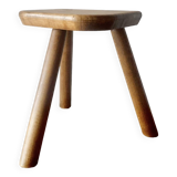 Antique wooden tripod farm stool