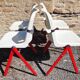 Set of 4 stackable Dorsal chairs by Ambasz and Piretti for OpenArk.