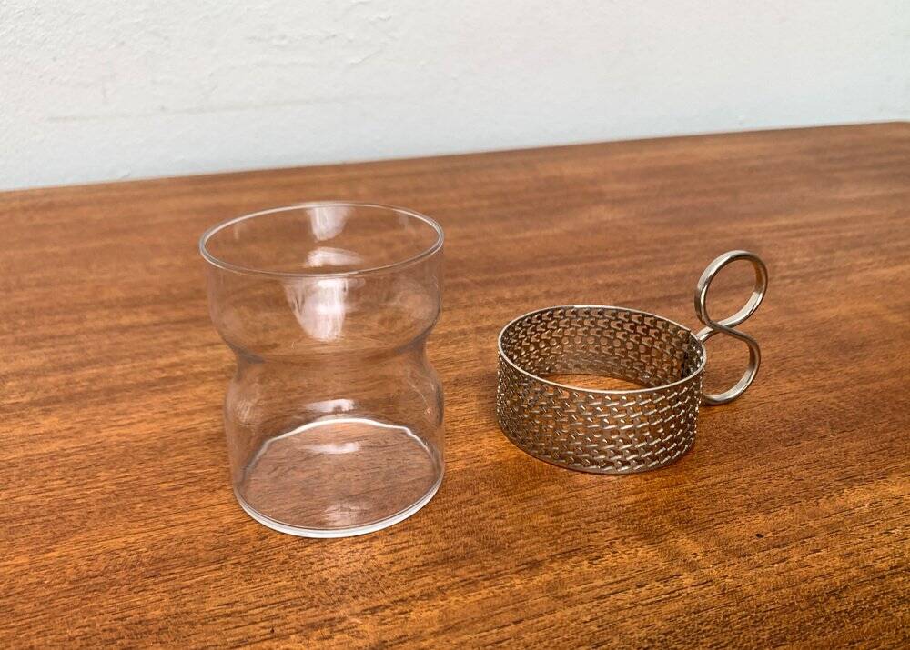 Mid-century Finnish Tsaikka tea glass by Timo Sarpaneva for Iittala.