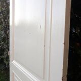 Communication door H220xW80.5cm, old panelled with moulding.