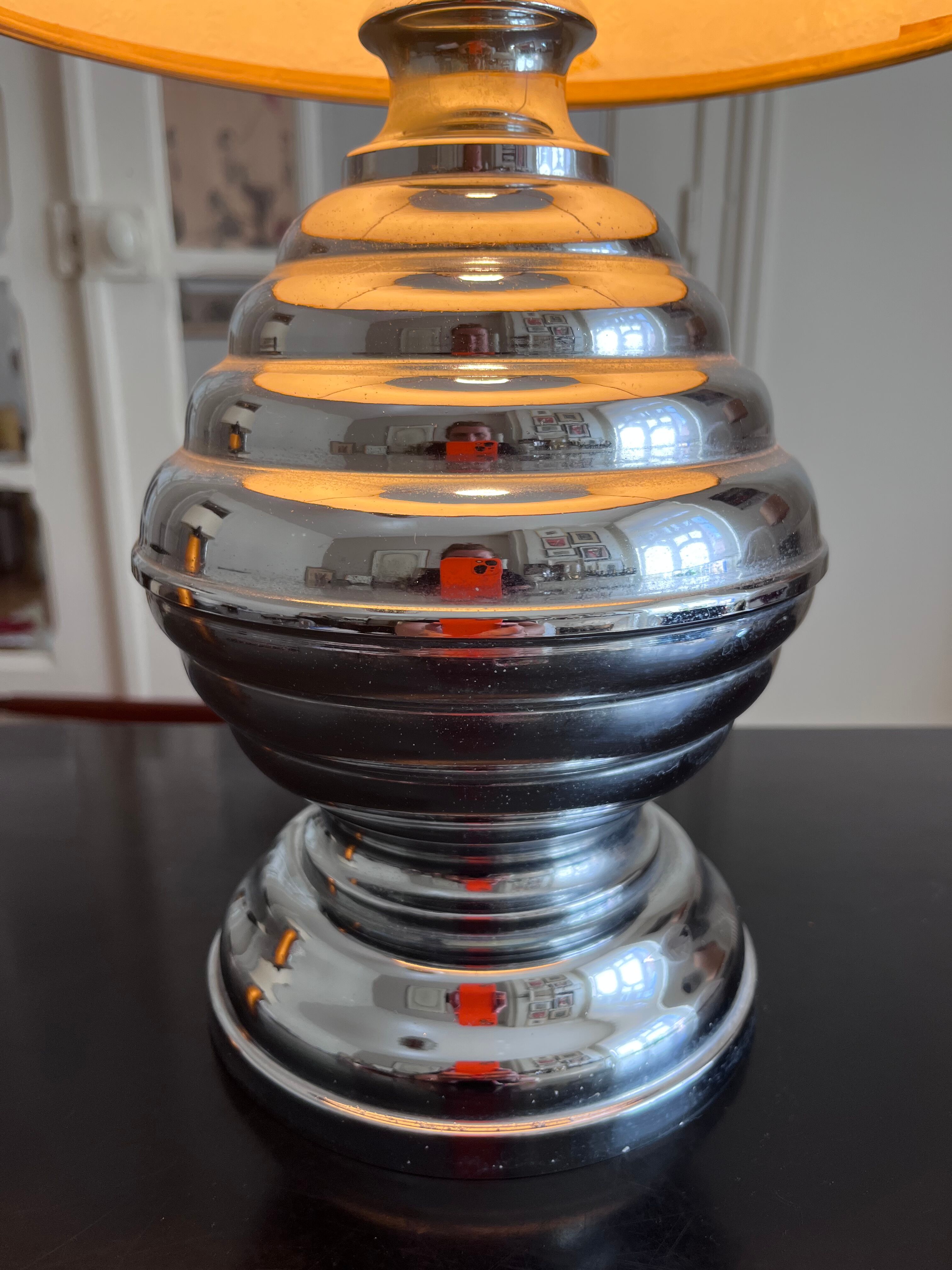 Lamp in chrome metal 70s