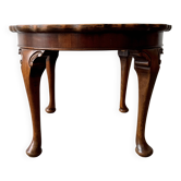 Table basse vintage en forme de croûte de tarte ronde