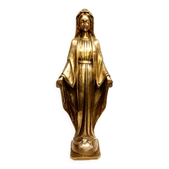 Large bronze statue - virgin marie - 67 cm / 11 kg