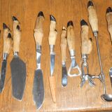 Old Carving Service Leg Roast Game Knife