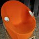 Fauteuil Ouch orange design Karim Rashid pour Casamania
