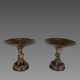 Christophe Fratin (1801-1864) Pair of Bronze Cups with Bears