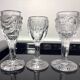 Cabaret set Baccarat 8 glasses and silver plated tray
