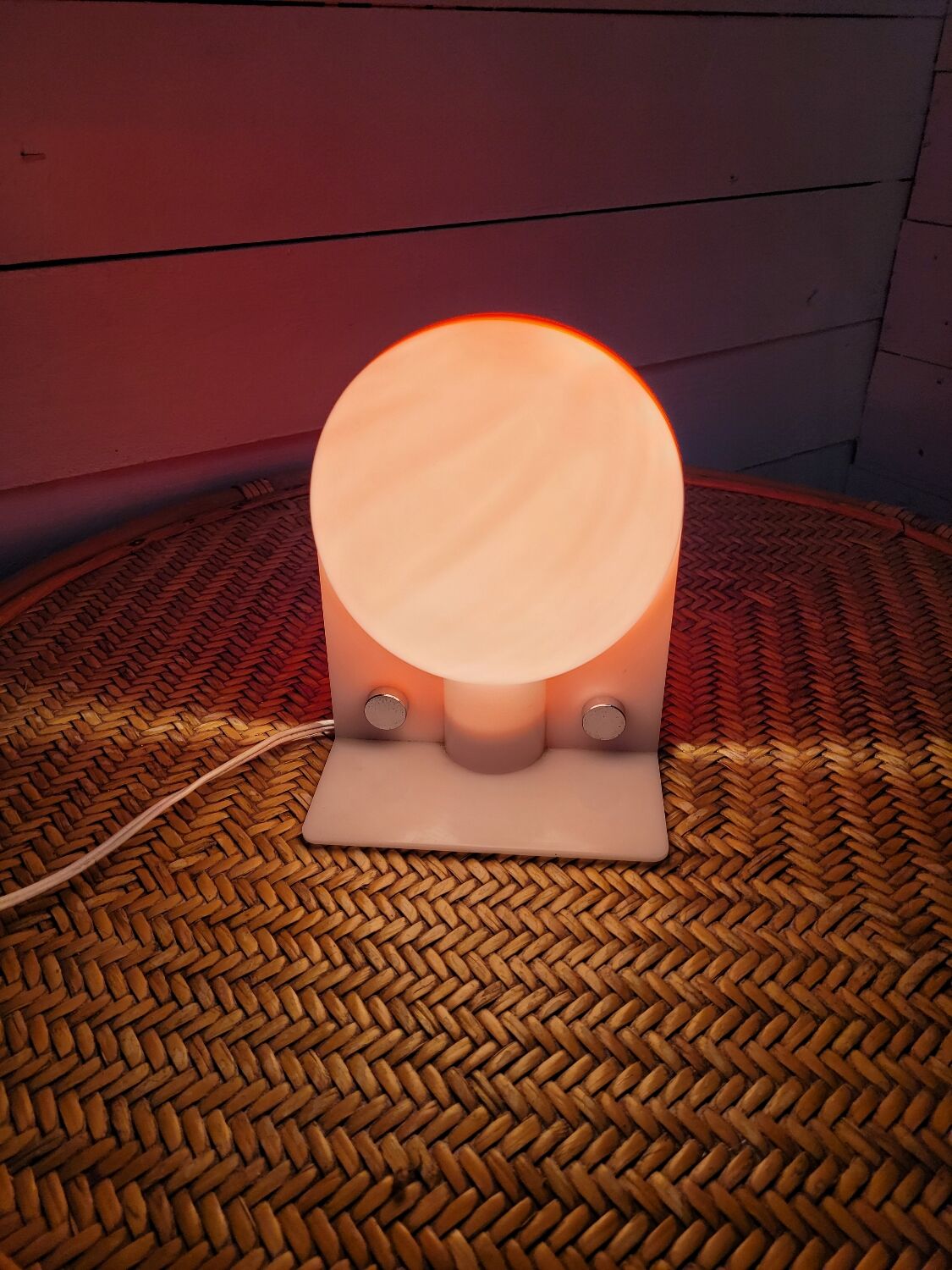 Table lamp by designer Harvey Guzzini Sirio From the 70s