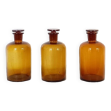 Lot de 3 flacons de pharmacie anciens