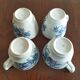 Ridgway "Windsor" English mocha cups blue