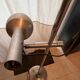Lampadaire vintage en aluminium brossé par swisslamp
