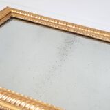 Old mirror with mercury ice gadroons 19th