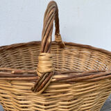 Old woven wicker basket